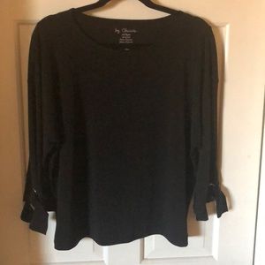 Chico pullover top with ties on sleeve